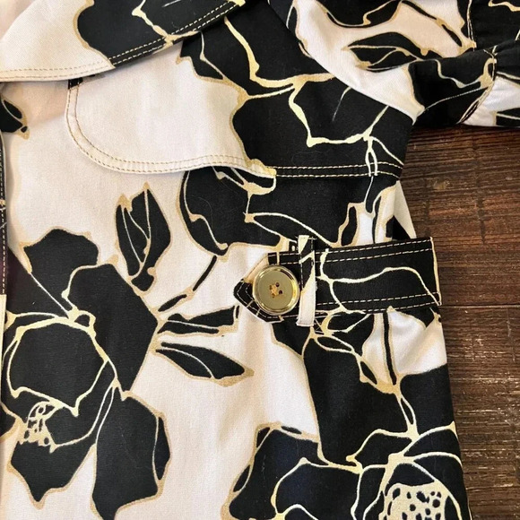 Cache Vintage Cropped Floral Jacket Statement Balloon Sleeve Size Large - Picture 7 of 14